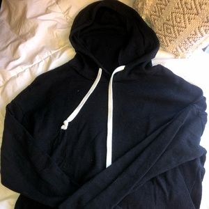 Forever 21 waffle knit cropped hoodie